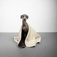 Load image into Gallery viewer, Teddy Kuscheldecke Dunkelbraun/Beige
