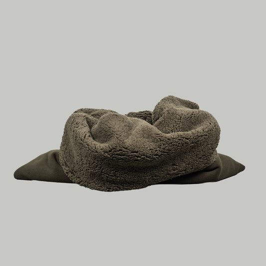 Teddy Hundeschlafsack Olivgrün
