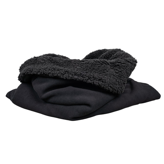 Teddy Hundeschlafsack Schwarz