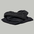 Load image into Gallery viewer, Teddy Hundeschlafsack Schwarz

