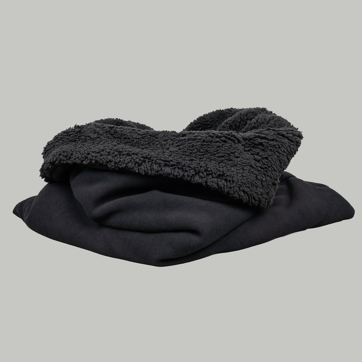 Teddy Hundeschlafsack Schwarz