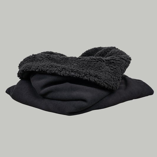 Teddy Hundeschlafsack Schwarz