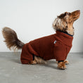Load image into Gallery viewer, Teddy Overall Dackel Brown – optimale Passform für Windhunde, Whippets und Dackel
