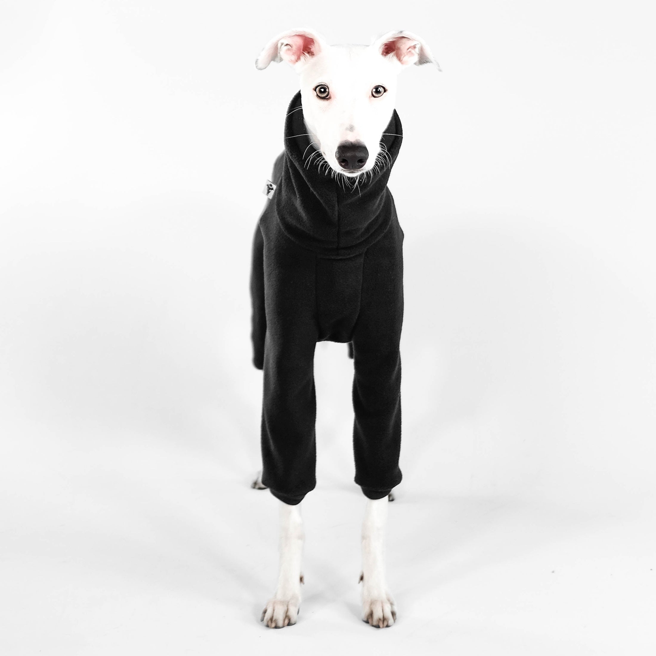 Whippet Fleece Overall Schwarz