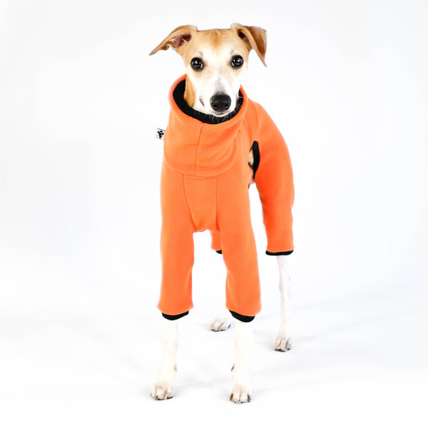 Whippet Fleece Overall Orange