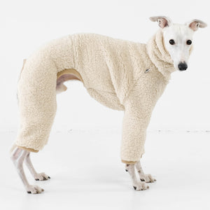 Whippet Overall Teddy Creme