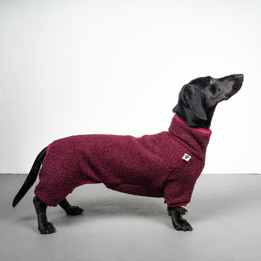 WINTER OVERALL 2.0 Dackel Weinrot