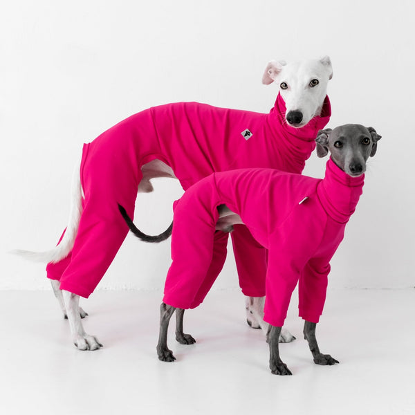 Cotton Collection Magenta Overall for italian greyhounds