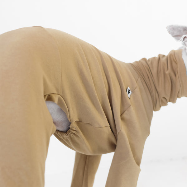 Cotton Collection Camel jumpsuit for whippets 