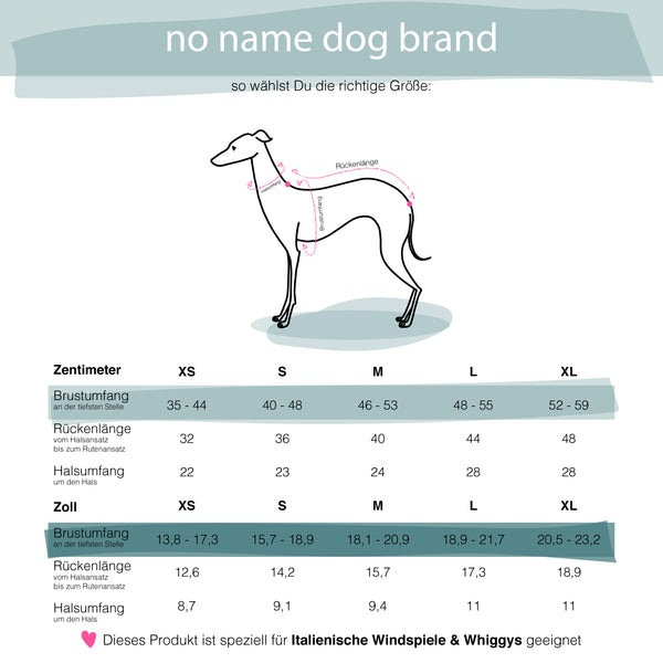 Second skin sweat overall anthracite melange for italian greyhounds