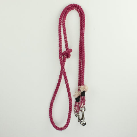 Long Rope Leash Dark Pink